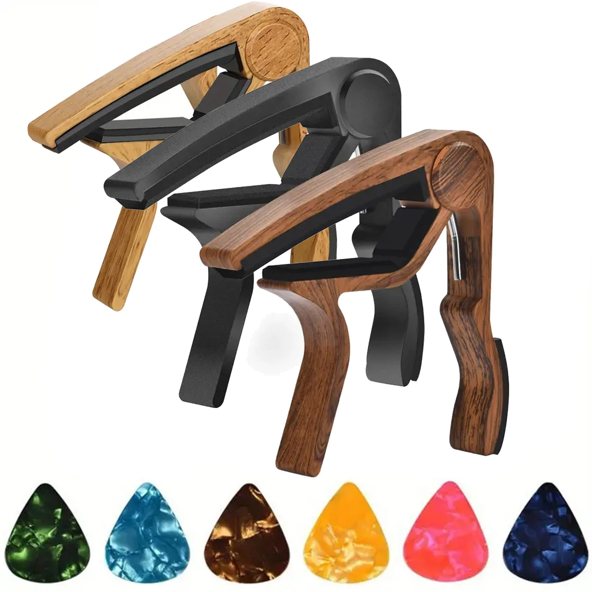 Guitar Capo Clip - Hoogwaardige gitaarcapo van zinklegering met 5
