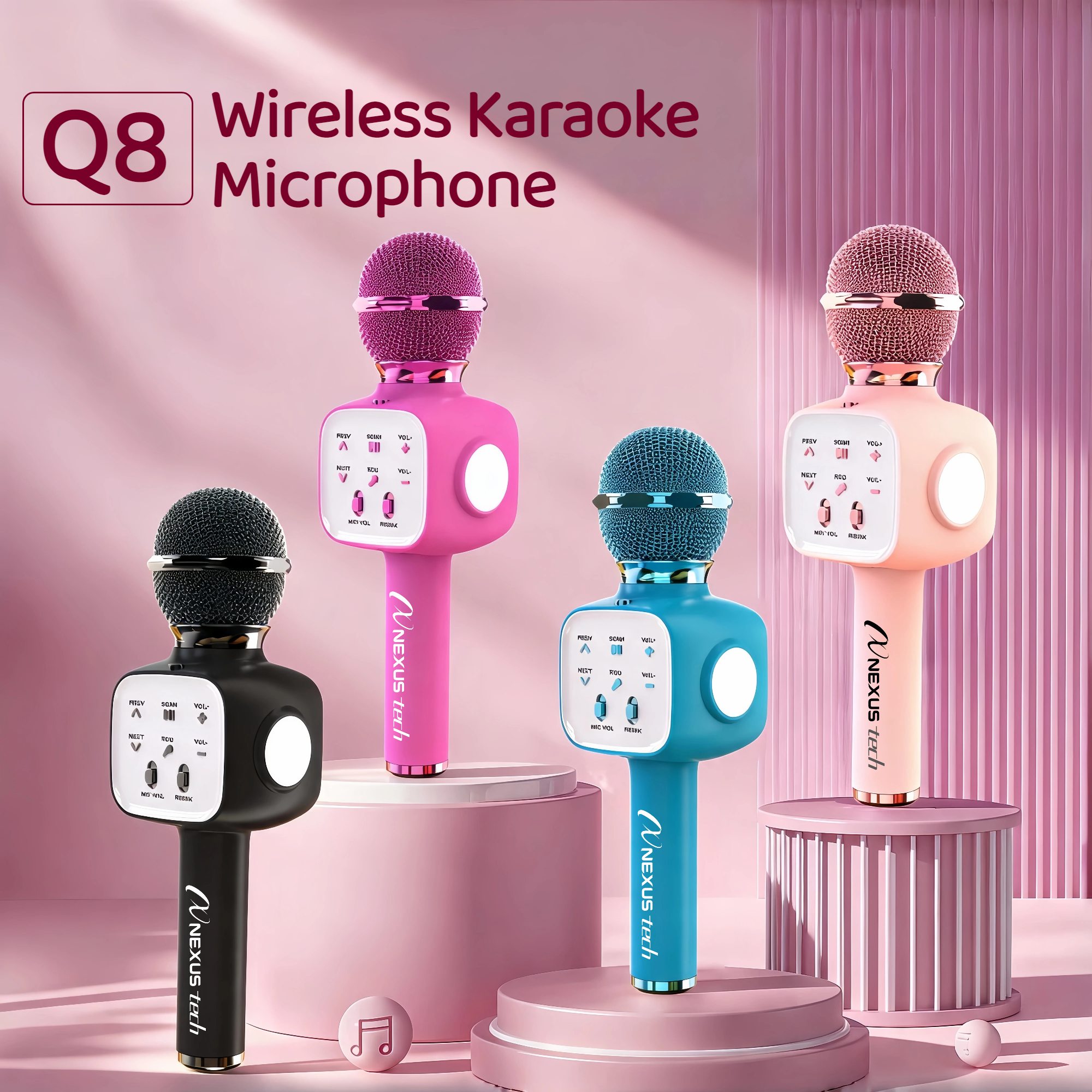 Shure Mic Sm58 - Draadloze Bluetooth 5.2 Karaoke Microfoon Draagbare
