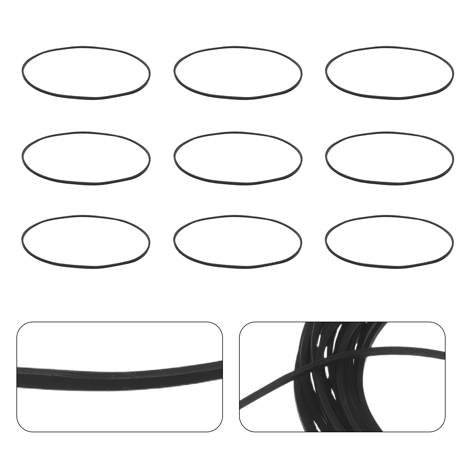 Audio Music System For Home - 20 stuks platte aandrijfriemen, vervangingsonderdelen voor