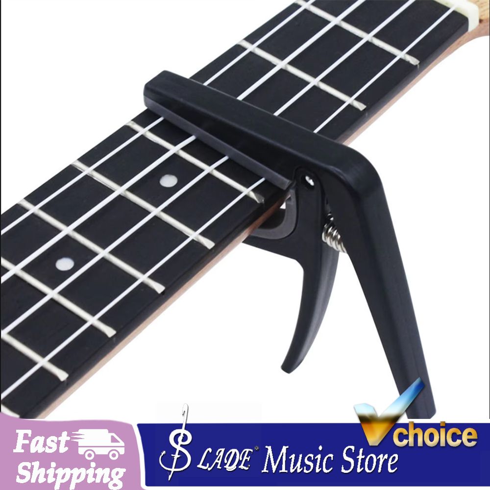 Guitar Capo Clip - Gitaar Tuning Clamp Pro Zwart Ukelele