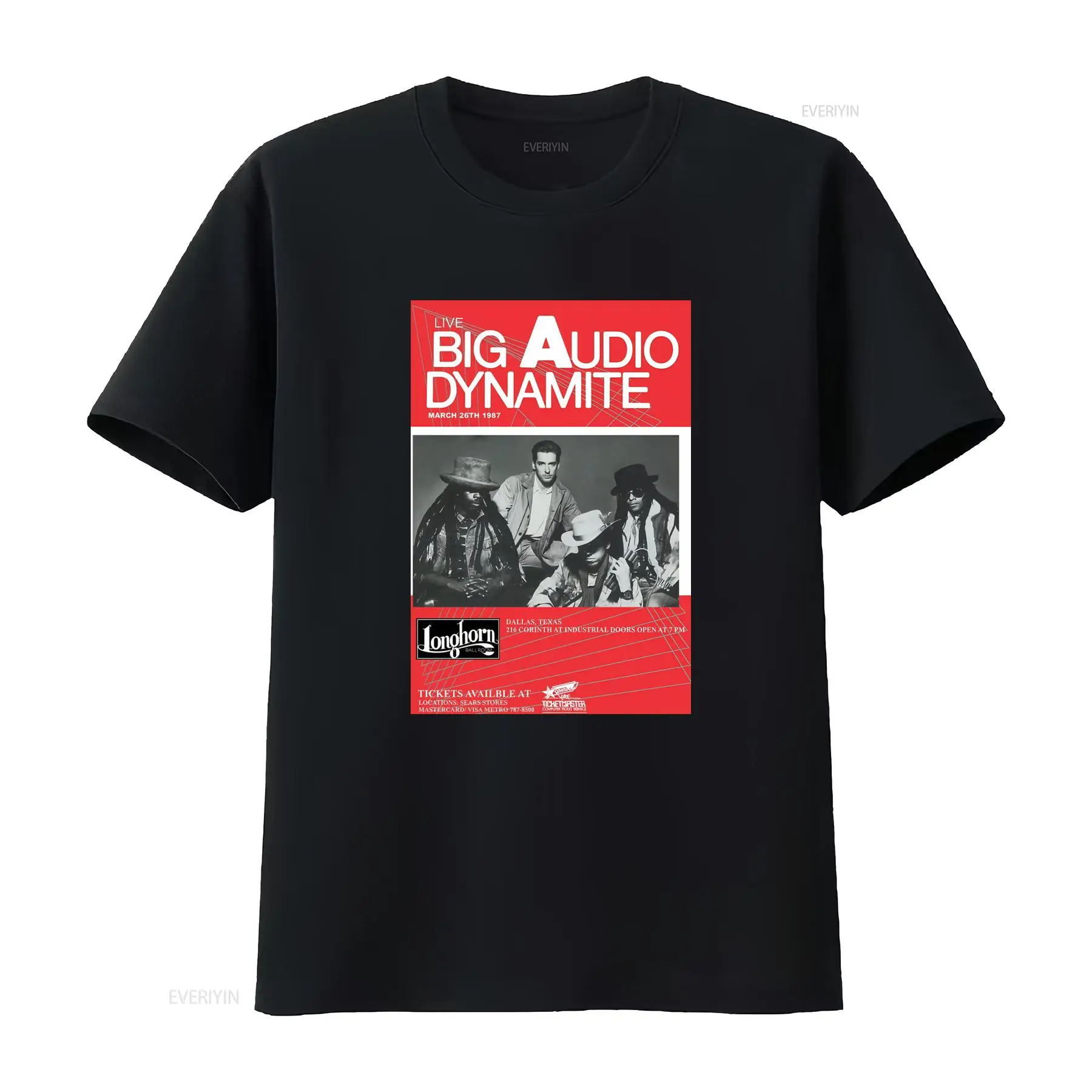 Audio Music Logo - Big Audio Dynamite Logo T-shirt Casual