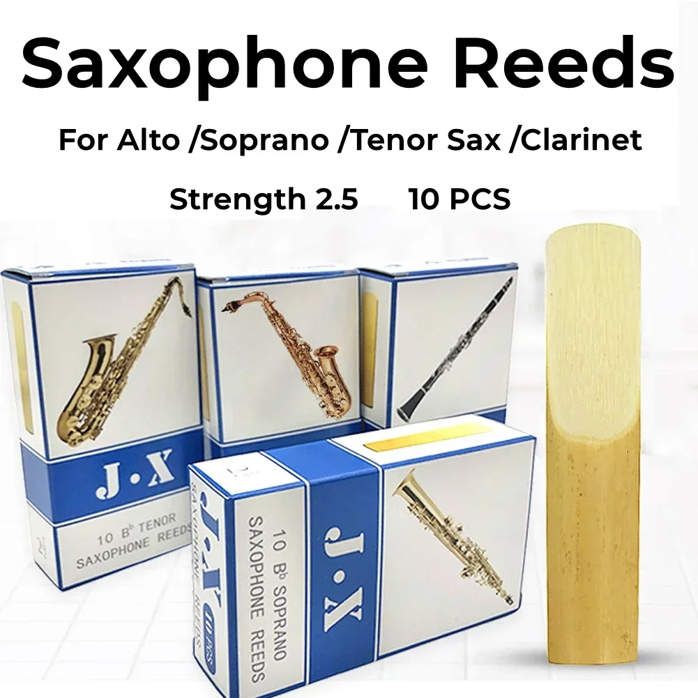 Clarinet Care Kit - 10pcs Saxofoon Rieten Sterkte 2.5 Voor