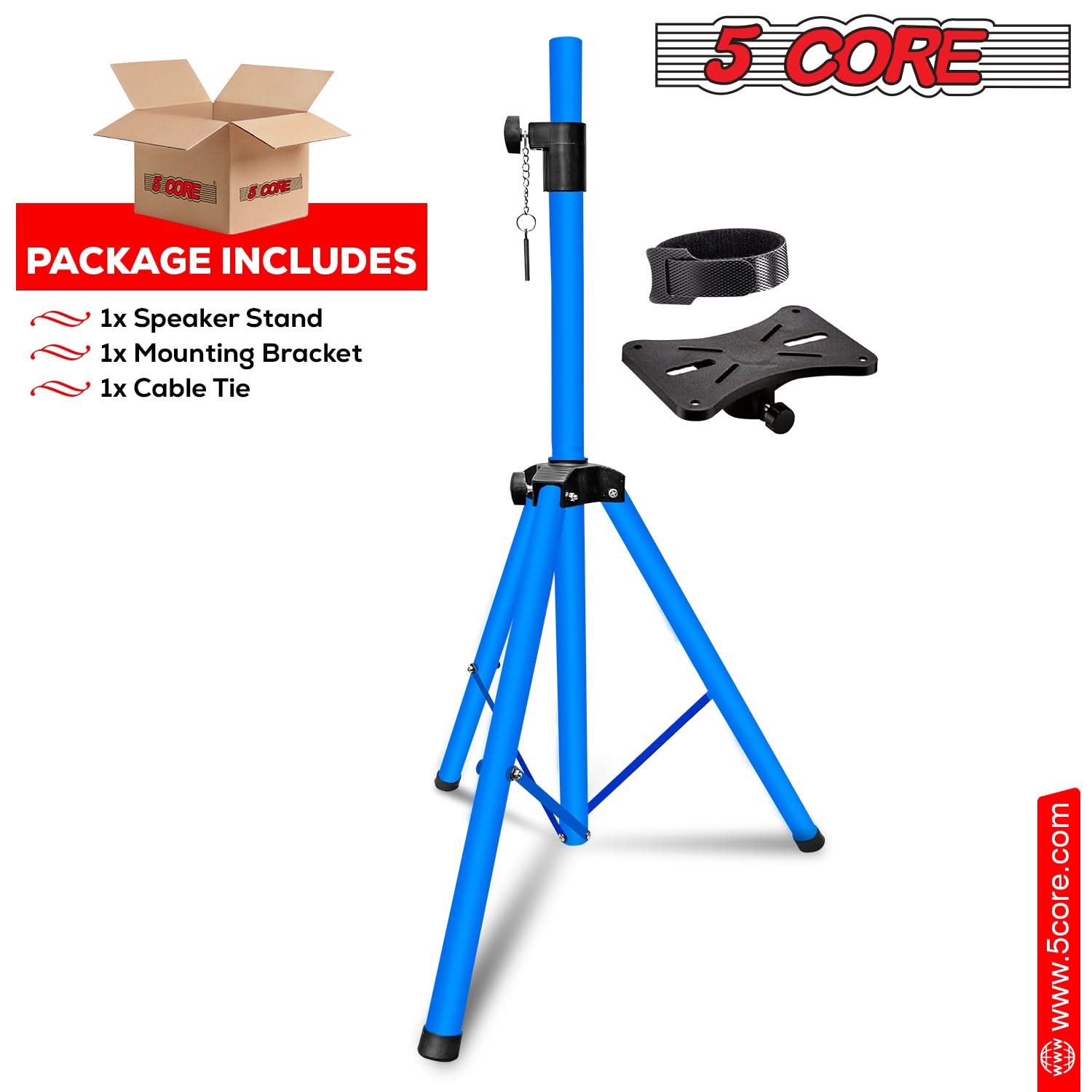 5-delige verstelbare PA DJ sta - Speaker Stand Tripod recensie en prijs
