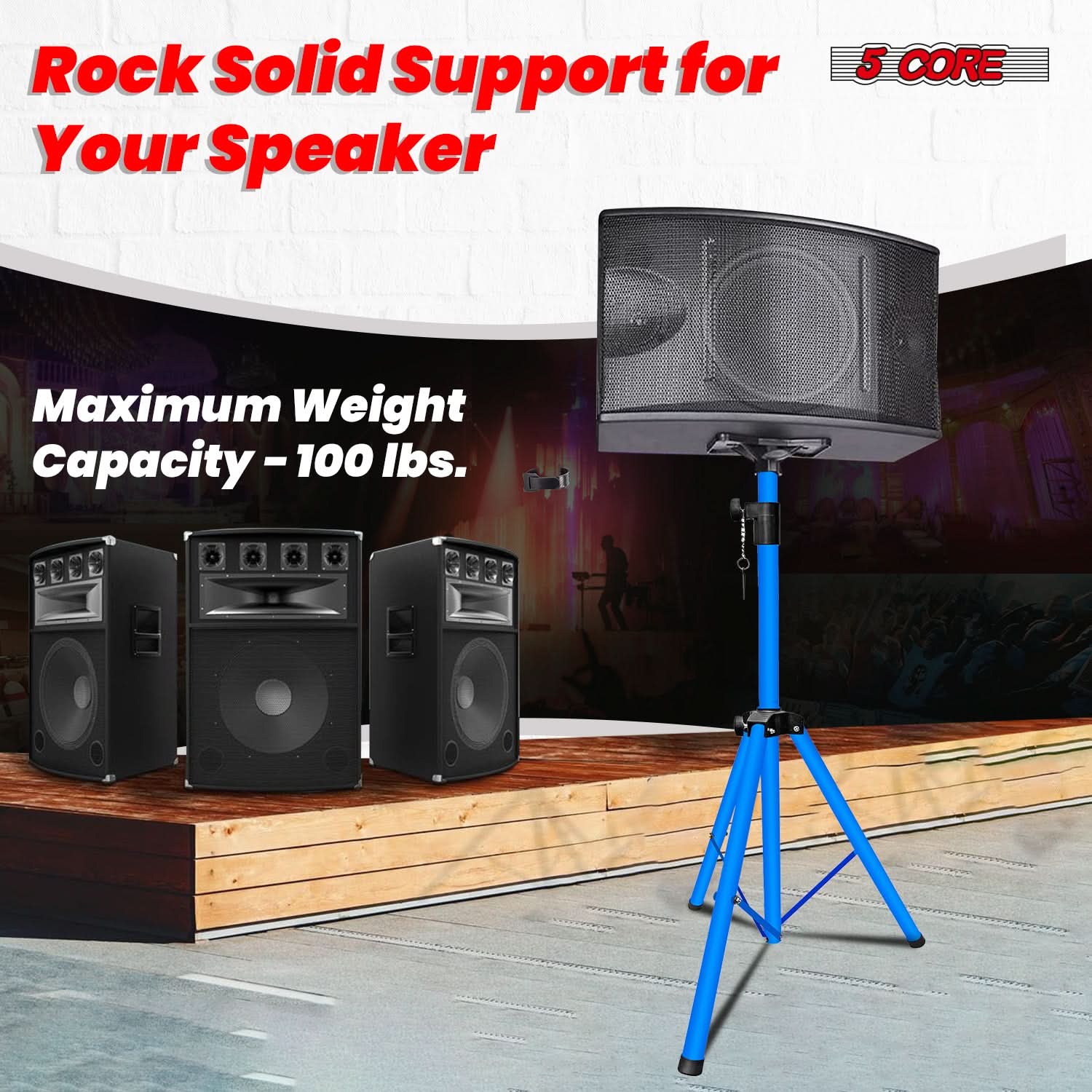 5-delige verstelbare PA DJ sta - Speaker Stand Tripod recensie en prijs