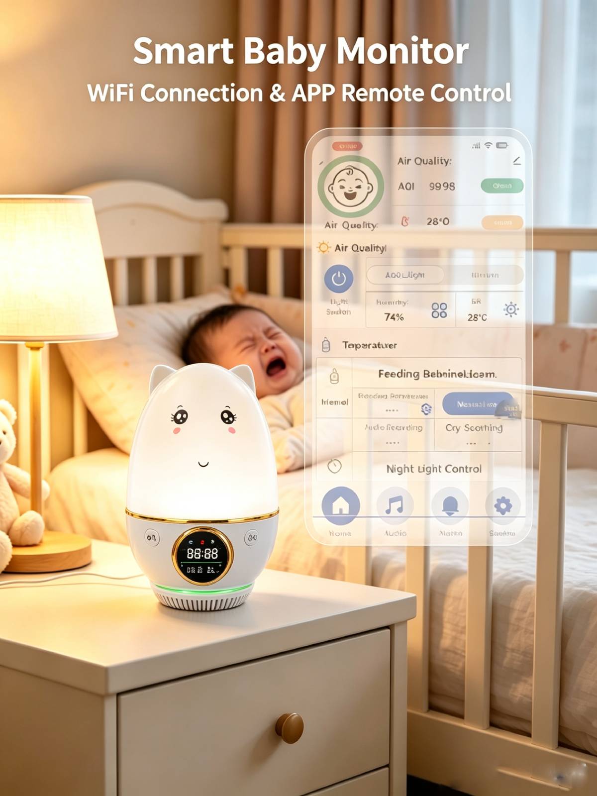 WIFI&APP HP-Smart Babyfoon voo - Audio Music Test recensie en prijs