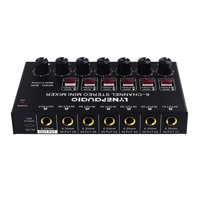 Exquisite-Mini 6-kanaals stere - Audio And Music Mixer recensie en prijs